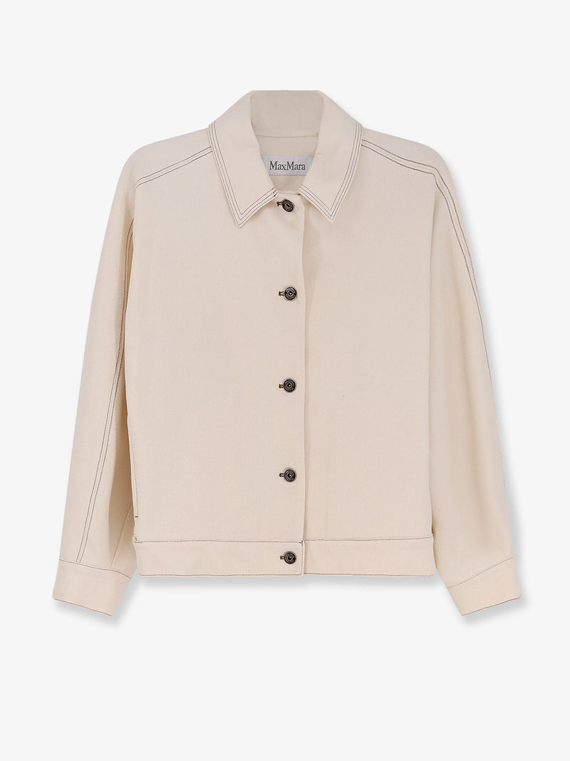 Max Mara Chaqueta de punto Mxpnettare de Max Mara en blanco - World Class Fashion