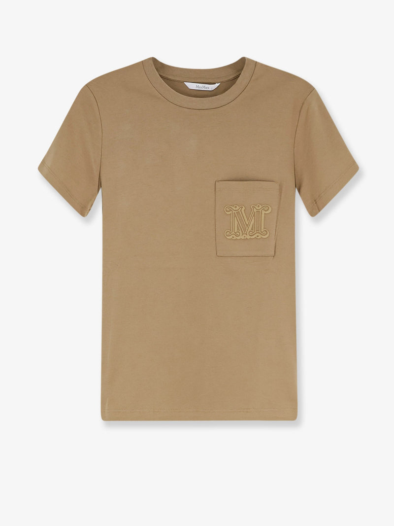 Max Mara Max Mara Papaia Cotton T-Shirt Brown - World Class Fashion