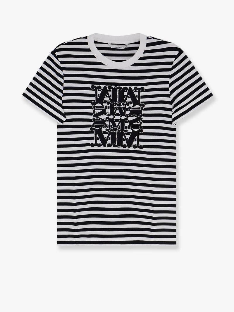 Max Mara Max Mara Mxmruta Cotton T-Shirt White Women - World Class Fashion