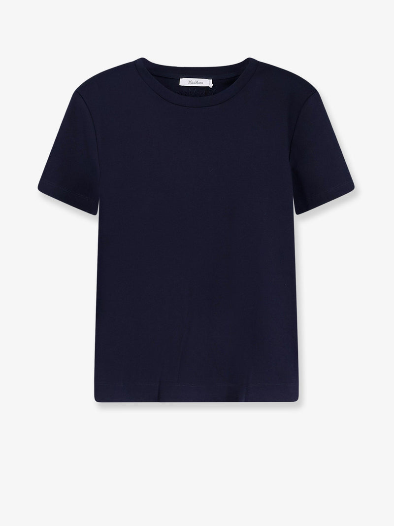 Max Mara Max Mara Donata Cotton T-Shirt Blue - World Class Fashion
