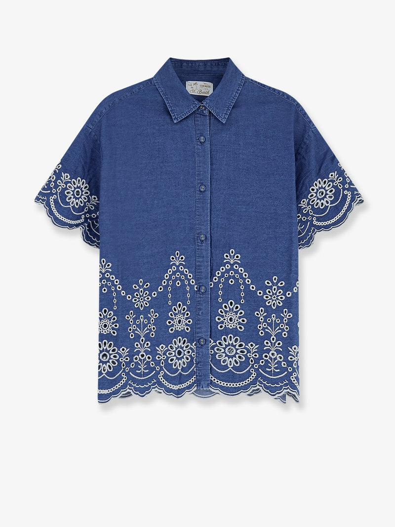 MC2 Saint Barth MC2 Saint Barth Clementine Cotton Shirt Blue - World Class Fashion