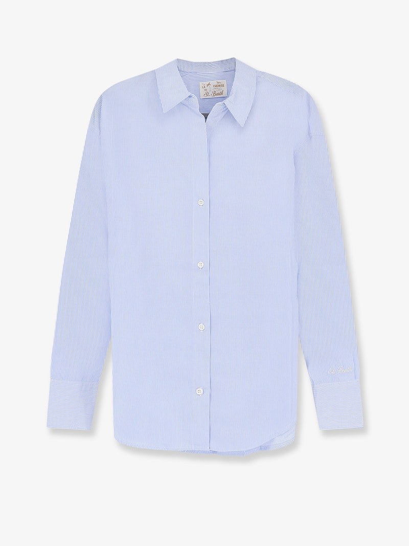 MC2 Saint Barth MC2 Saint Barth Cristal Cotton Shirt Blue Women - World Class Fashion