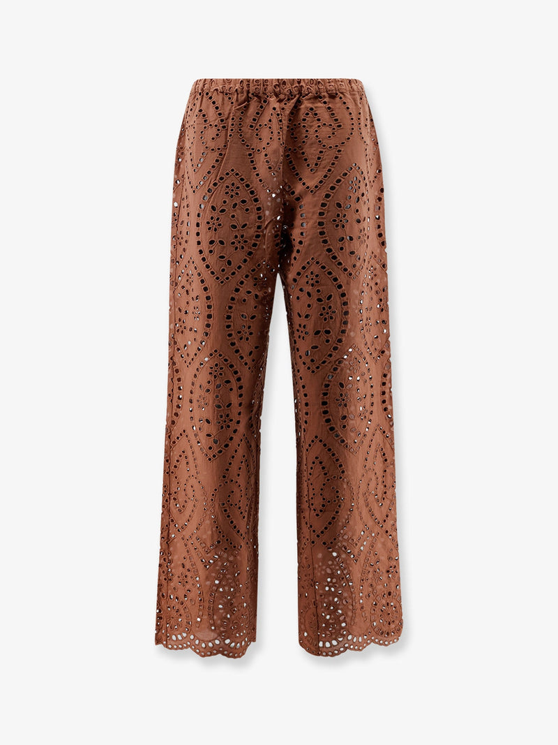 MC2 Saint Barth Pantalones Inez Sangallo Lace Marrón de MC2 Saint Barth - World Class Fashion
