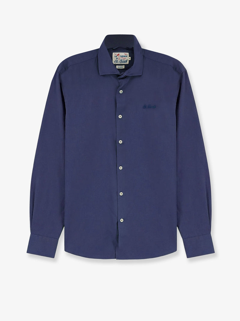 MC2 Saint Barth MC2 Saint Barth Ice Cotton Shirt Blue Men - World Class Fashion