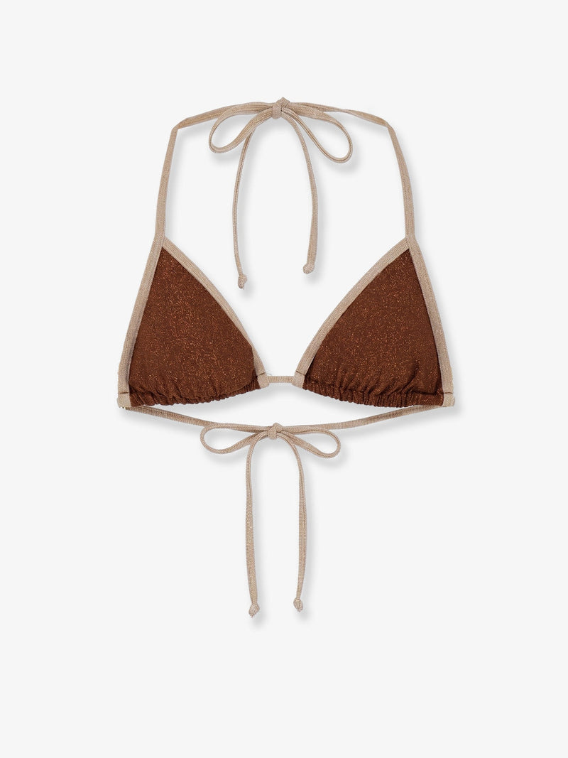MC2 Saint Barth MC2 Saint Barth Leah String Bikini Top Brown - World Class Fashion