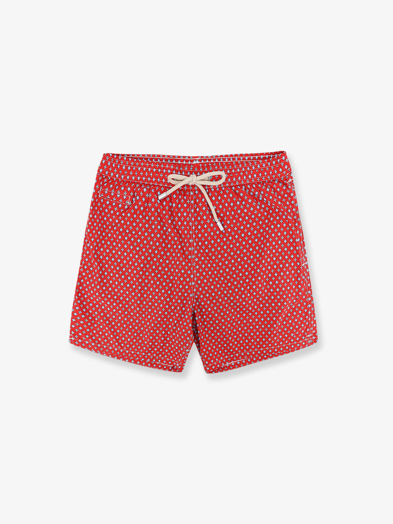 MC2 Saint Barth MC2 Saint Barth Pantalones Cortos de Baño de Nailon Rojos para Hombre - World Class Fashion