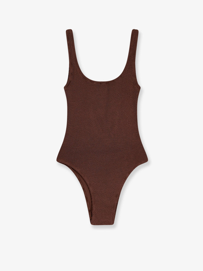 MC2 Saint Barth MC2 Saint Barth Lora Crinkle One-Piece Brown - World Class Fashion