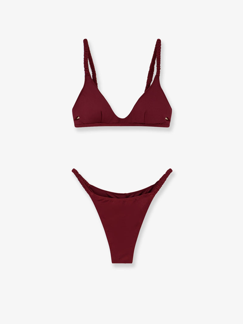 MC2 Saint Barth MC2 Saint Barth Moana Nylon Bikini Red - World Class Fashion