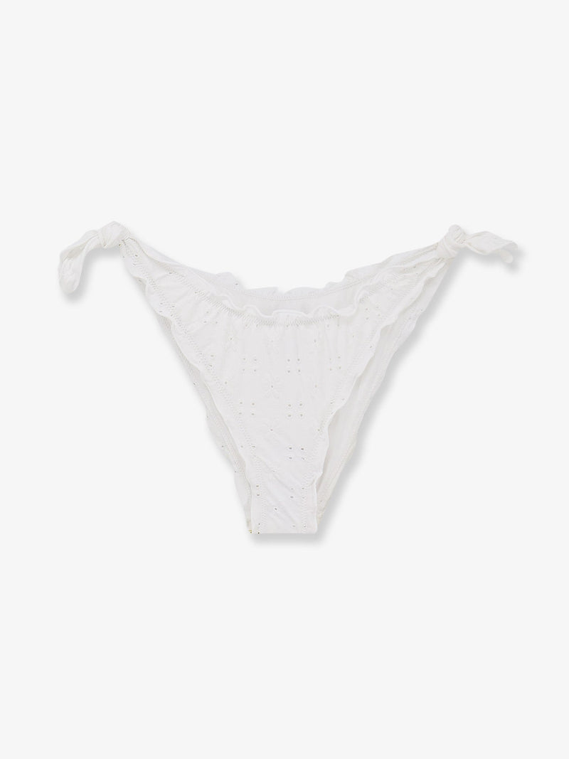 MC2 Saint Barth MC2 Saint Barth Moon Embroidered Bikini Slip White - World Class Fashion