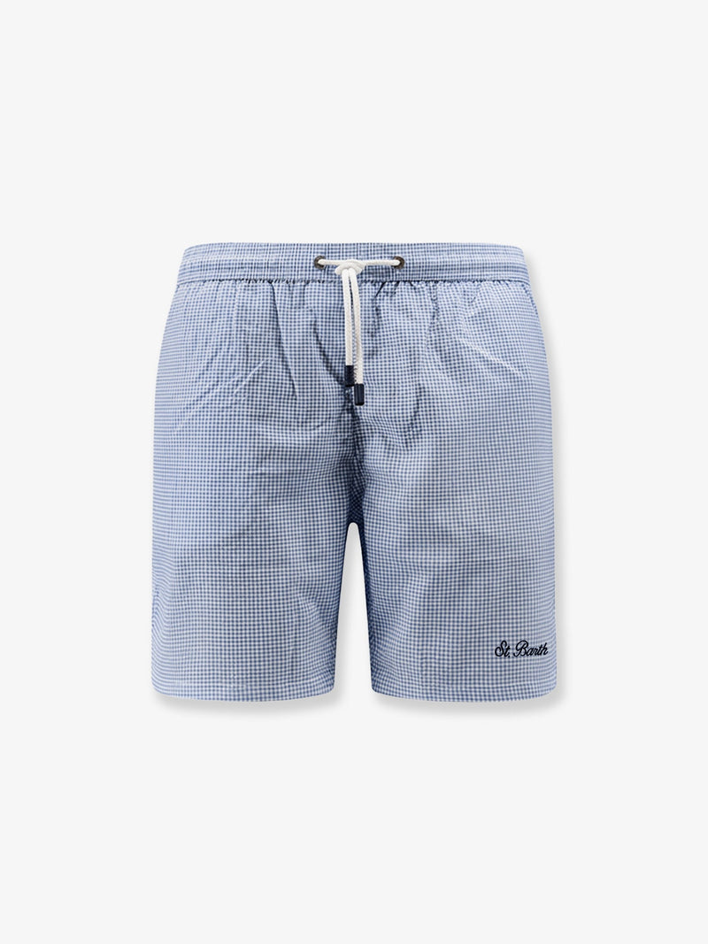 MC2 Saint Barth MC2 Saint Barth Pantalones Cortos de Baño de Nylon Azules para Hombre - World Class Fashion