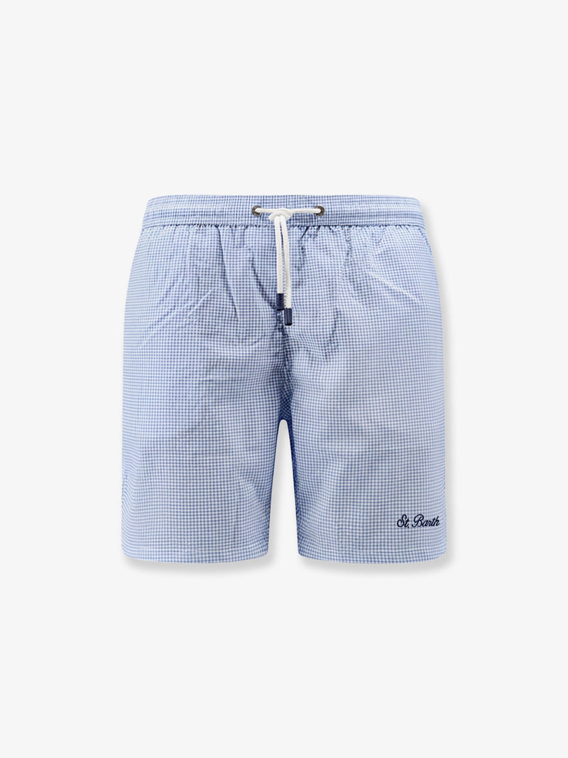 MC2 Saint Barth MC2 Saint Barth Bañador Boxer de Nailon Azul - World Class Fashion