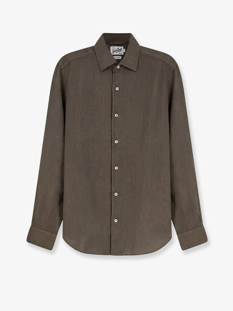 MC2 Saint Barth MC2 Saint Barth Linen Shirt Verde Men - World Class Fashion