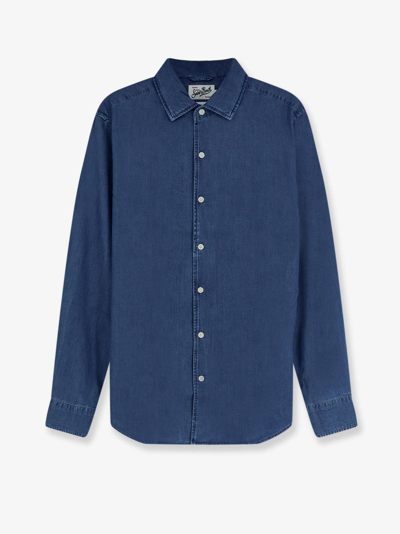 MC2 Saint Barth MC2 Saint Barth Raphael Light Denim Shirt Blue - World Class Fashion