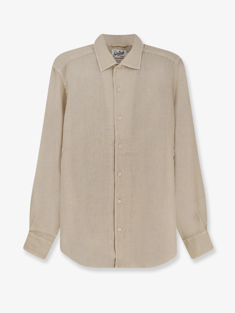 MC2 Saint Barth MC2 Saint Barth Raphael Linen Shirt Beige - World Class Fashion