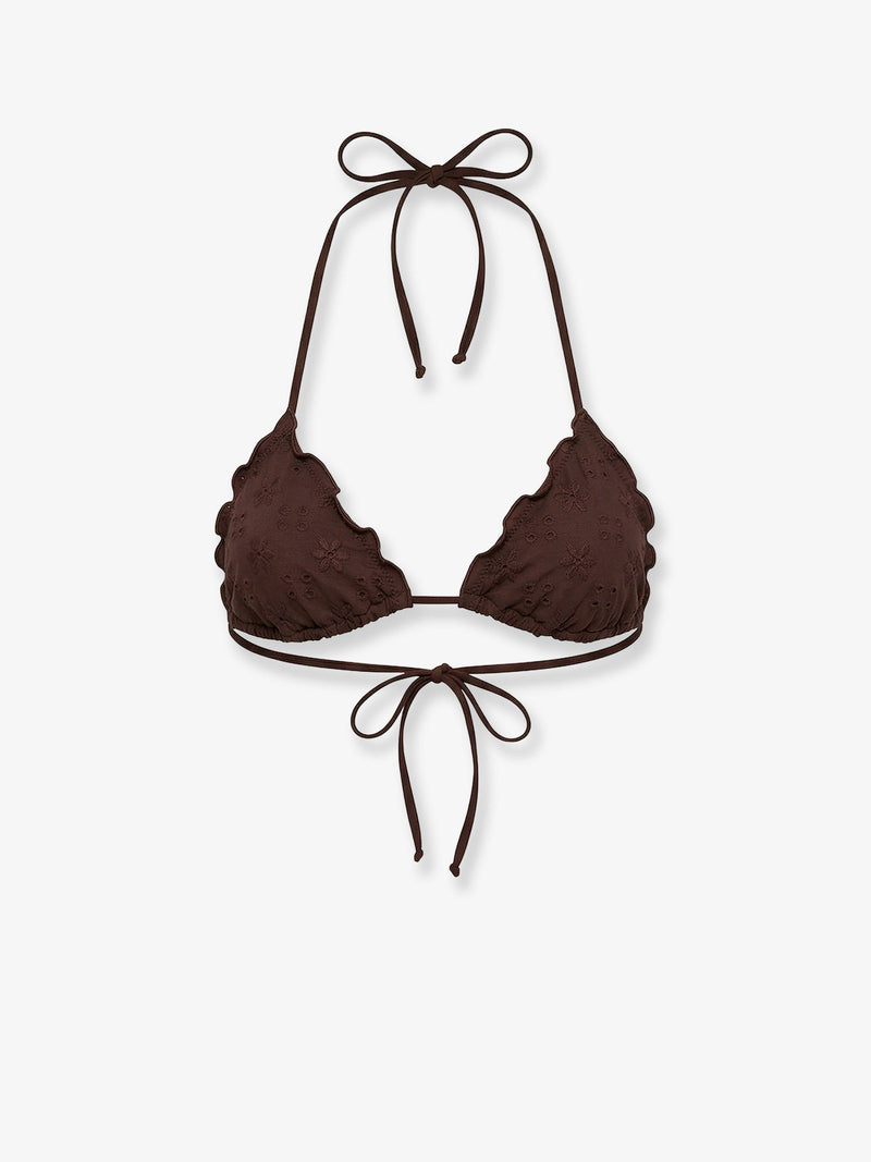 MC2 Saint Barth MC2 Saint Barth Sagittarius Bikini Top Brown - World Class Fashion