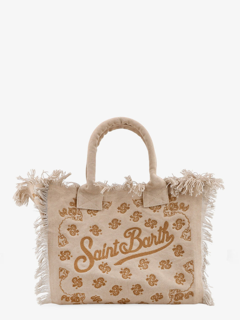MC2 Saint Barth MC2 Saint Barth Vanity Cotton Handbag Beige - World Class Fashion
