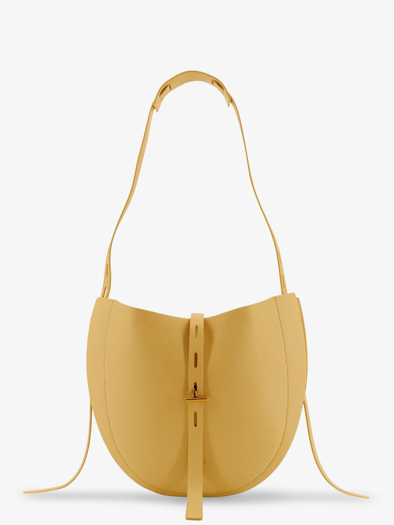 Mino Bossi Mino Bossi Lizzie Leather Crossbody Bag Yellow - World Class Fashion