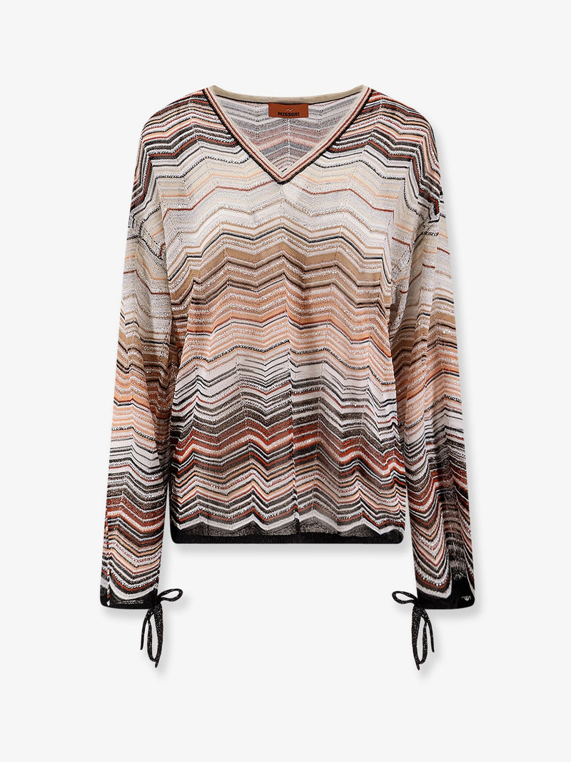 Missoni Suéter multicolor de fibra metálica de viscosa Missoni - World Class Fashion