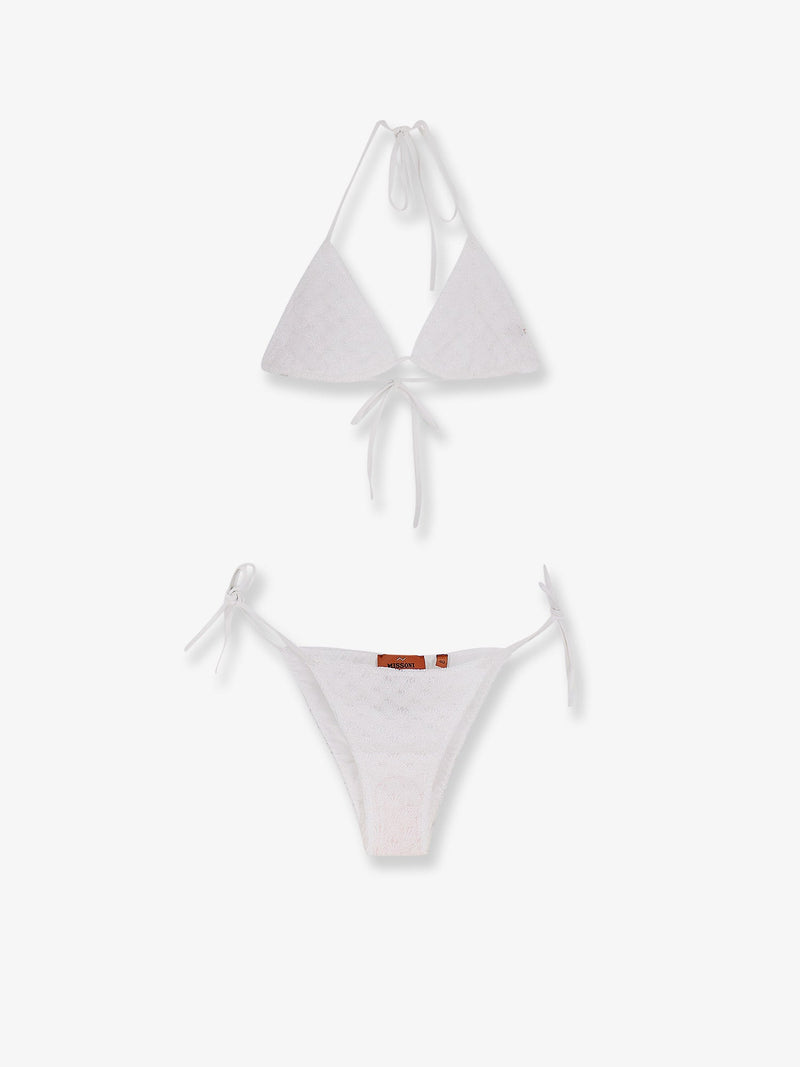 Missoni Missoni Embroidered Lined Bikini White - World Class Fashion