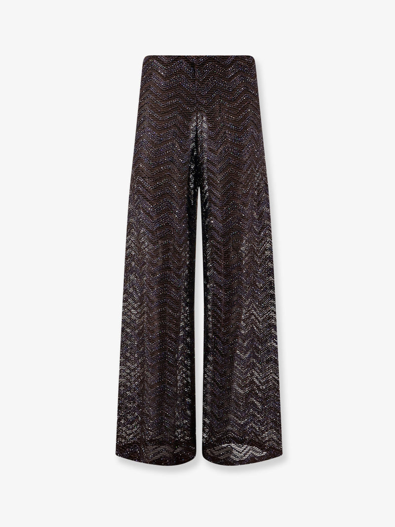 Missoni Pantalón Chevron de Mezcla de Viscosa Multicolor Missoni - World Class Fashion