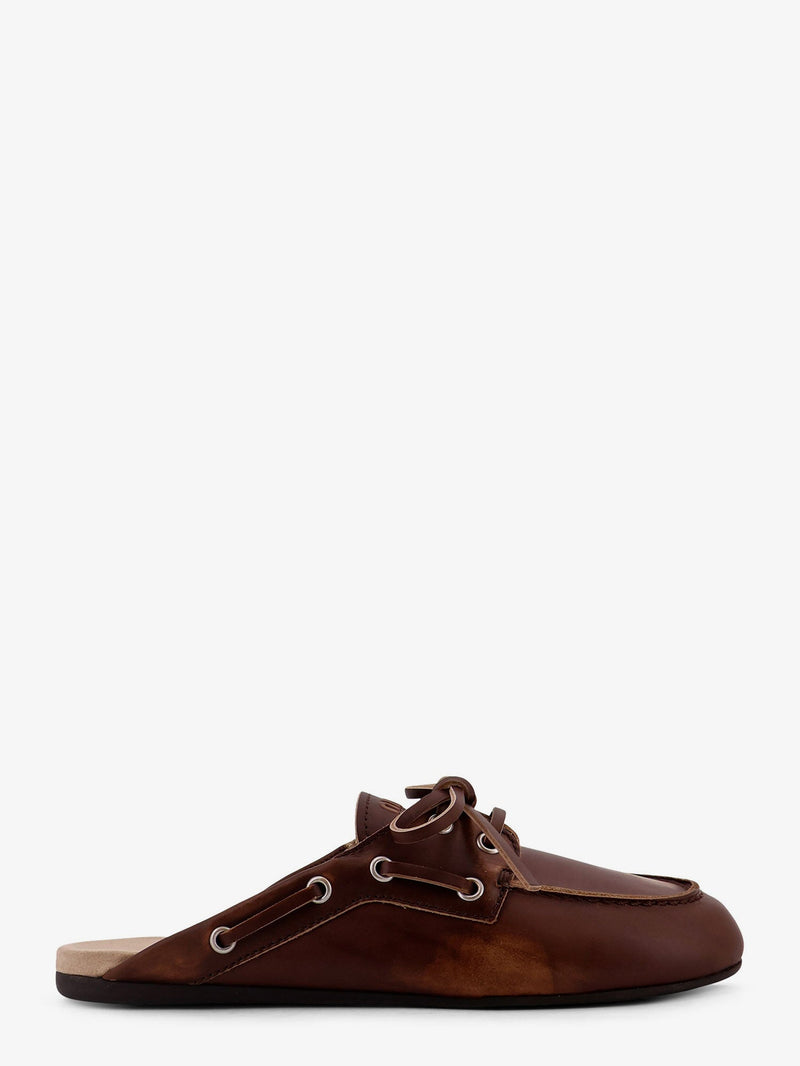 Miu Miu Miu Miu Délavé Suede Sabot Brown Women - World Class Fashion