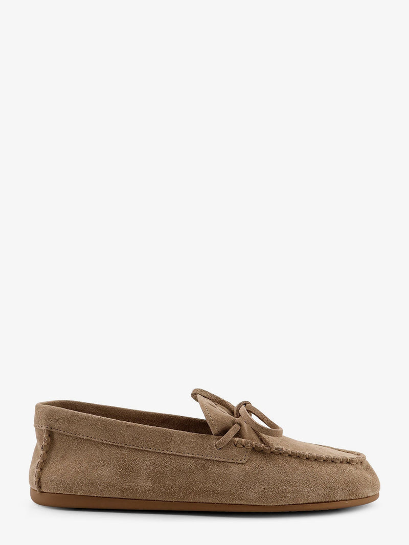 Miu Miu Miu Miu Suede Loafers Beige Women - World Class Fashion