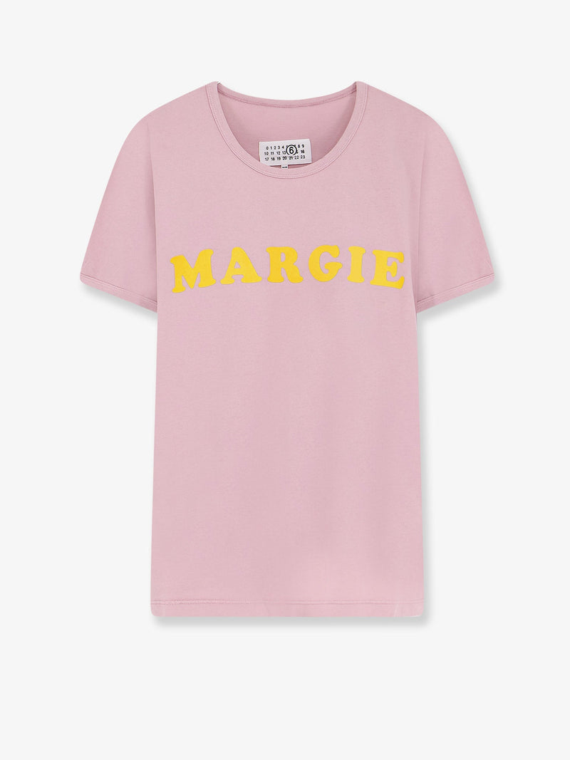 MM6 Maison Margiela MM6 Maison Margiela Cotton T-Shirt Pink Women - World Class Fashion