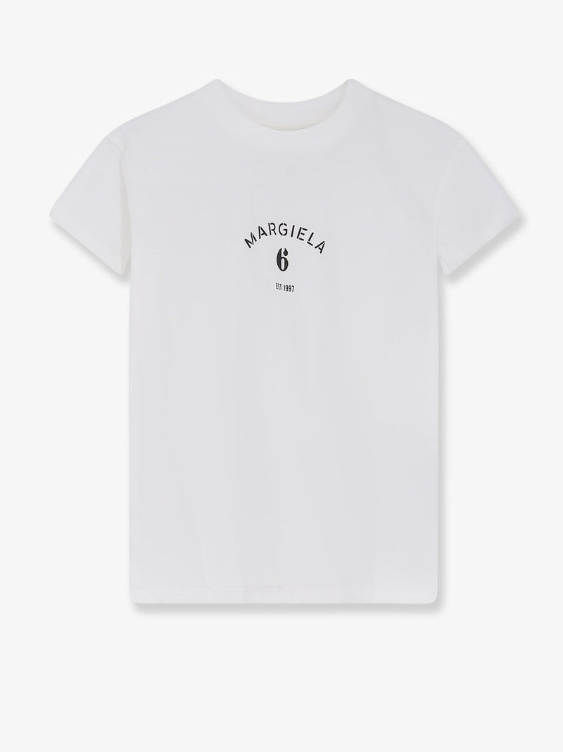 MM6 Maison Margiela MM6 Maison Margiela Cotton T-Shirt White Women - World Class Fashion