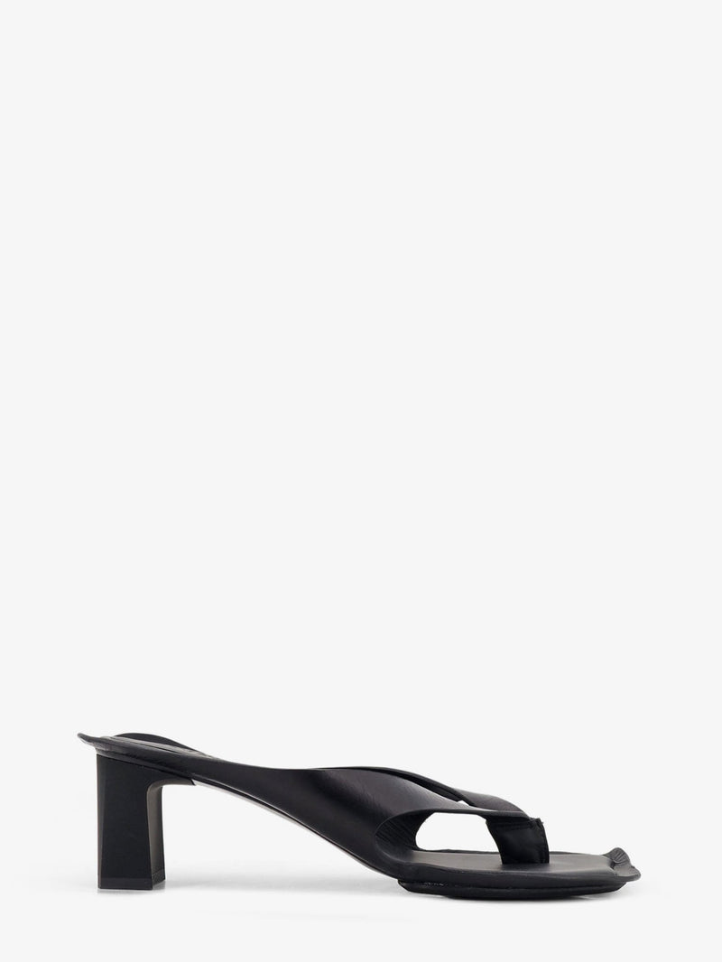 MM6 Maison Margiela MM6 Maison Margiela Leather Sandals Black Women - World Class Fashion