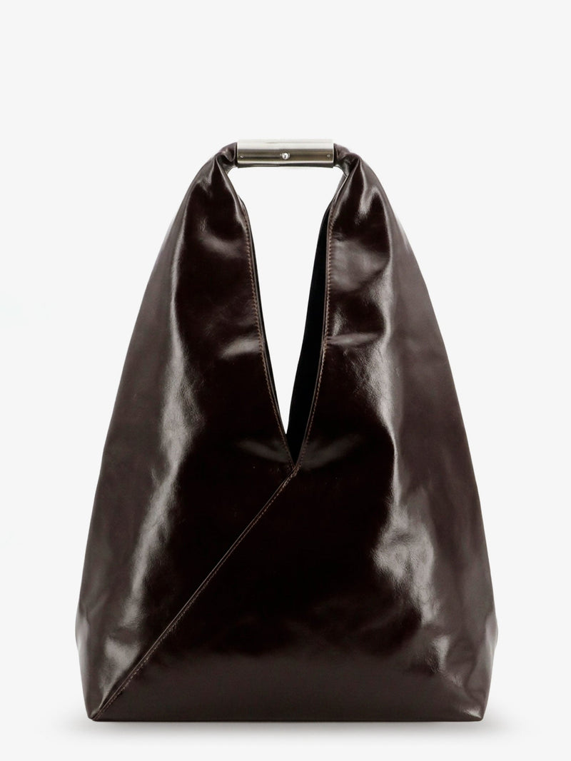 MM6 Maison Margiela MM6 Maison Margiela Japanese Shiny Leather Shoulder Bag Black - World Class Fashion