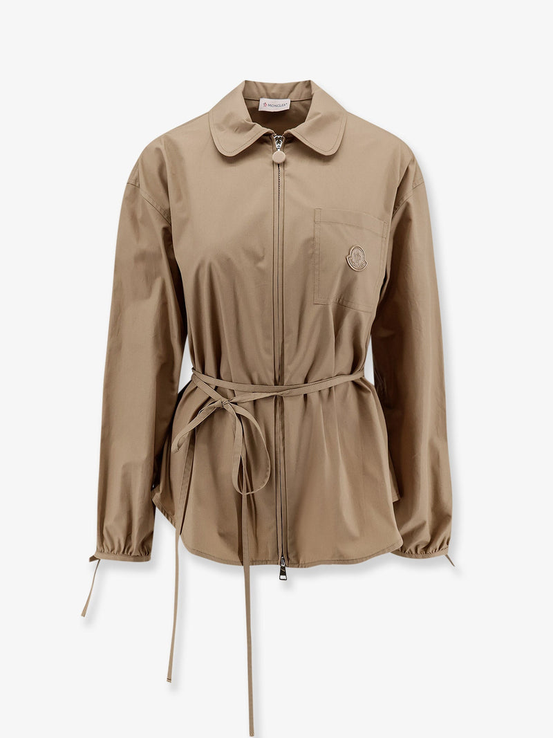 Moncler Moncler Cotton Shirt Jacket Beige Women - World Class Fashion