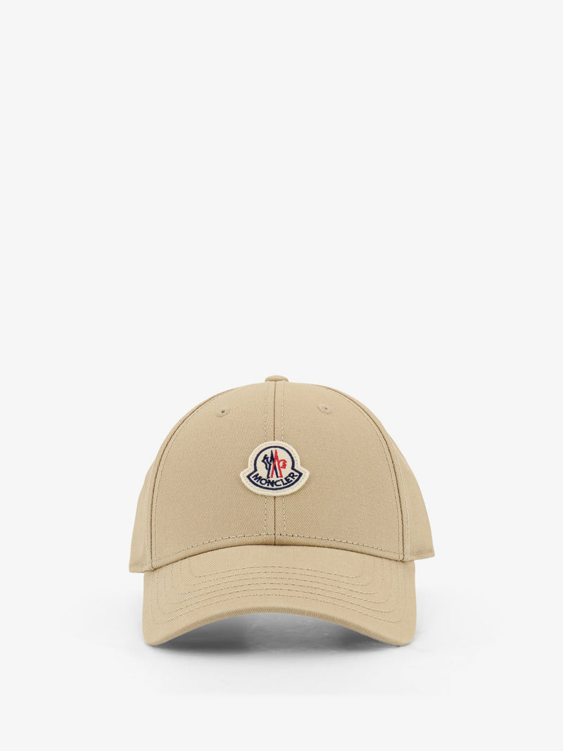 Moncler Moncler Cotton Baseball Hat Beige Women - World Class Fashion