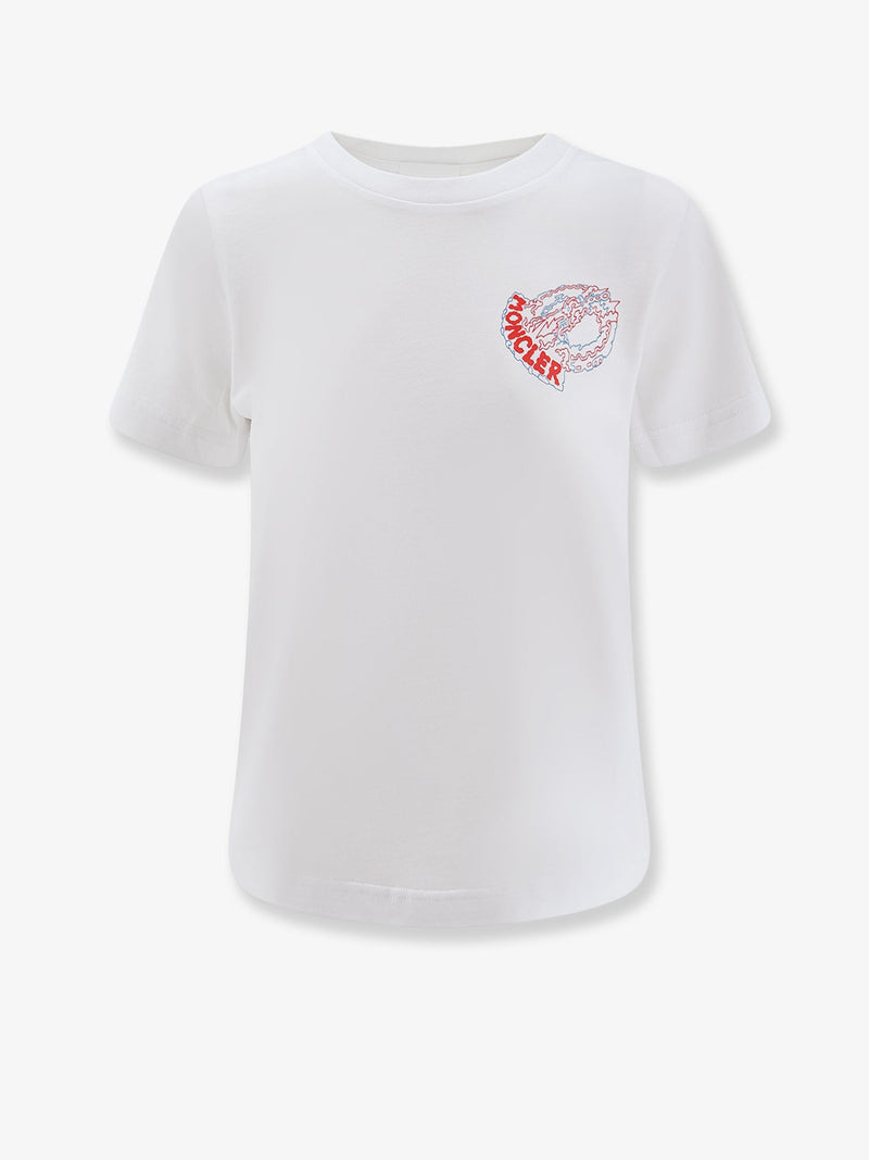 Moncler Moncler Cotton T-Shirt White Women - World Class Fashion