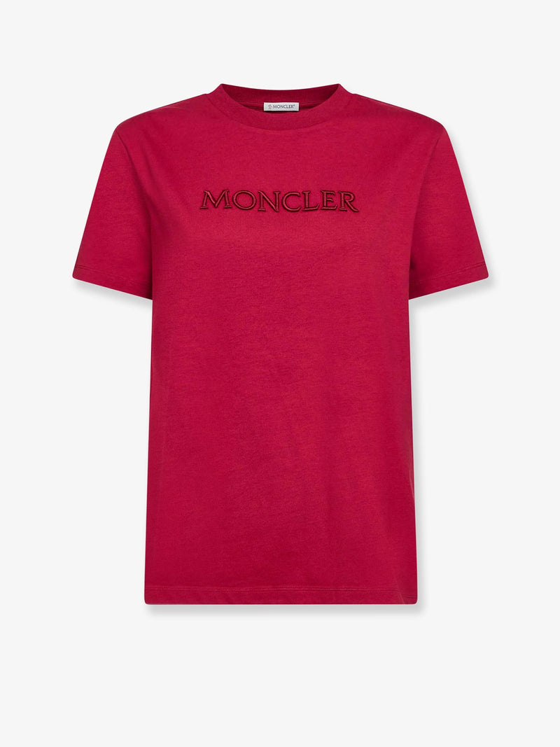 Moncler Moncler Cotton T-Shirt Red Women - World Class Fashion
