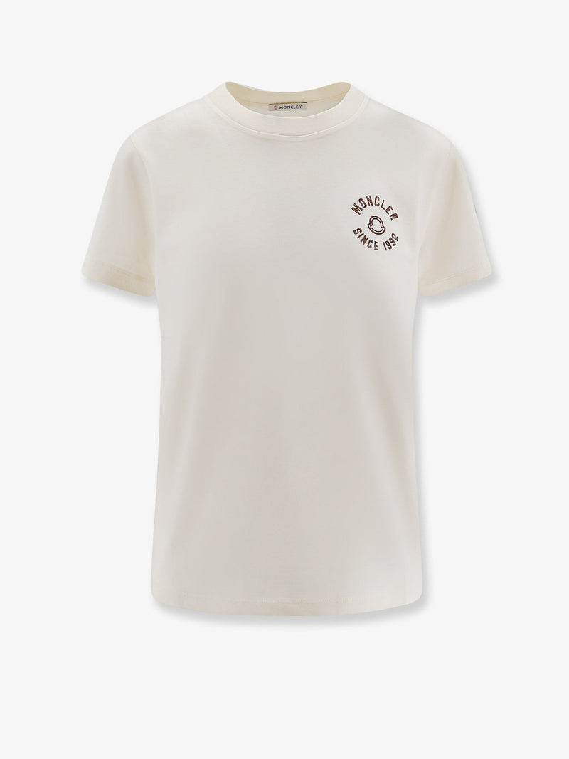 Moncler Moncler Organic Cotton T-Shirt White Women - World Class Fashion