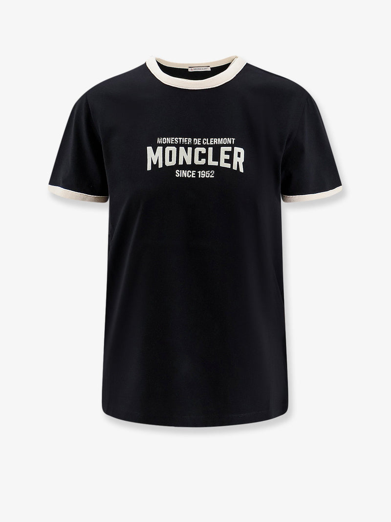 Moncler Moncler Organic Cotton T-Shirt Black Women - World Class Fashion