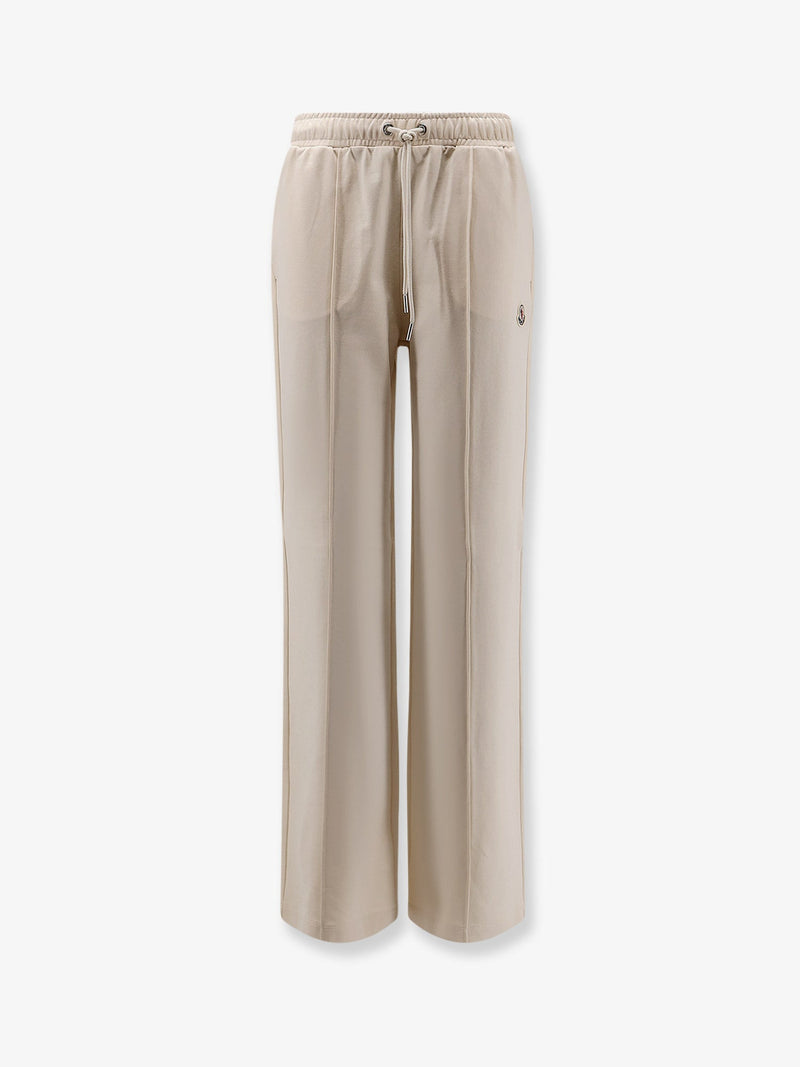 Moncler Moncler Cotton Jogging Trousers Beige Women - World Class Fashion