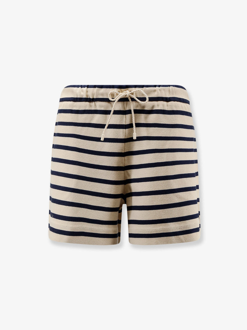 Moncler Moncler Cotton Shorts Striped Beige Women - World Class Fashion