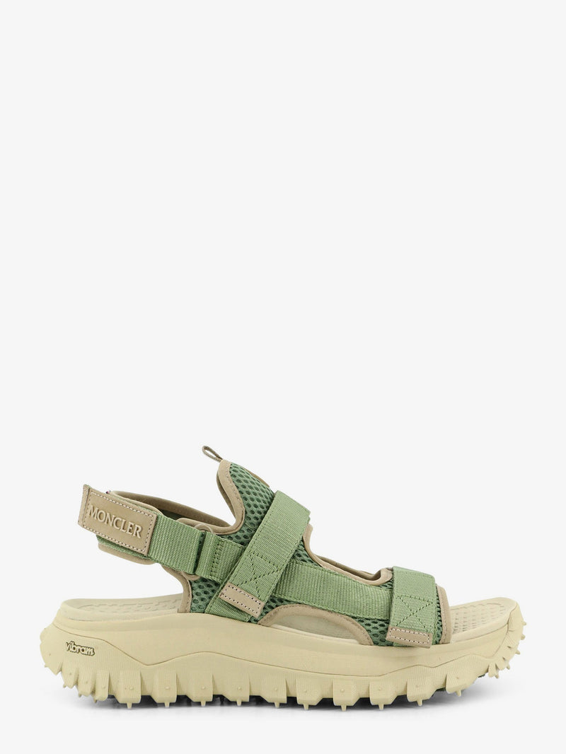 Moncler Moncler Trailgrip Vela Cordura Mesh Sandals Green - World Class Fashion