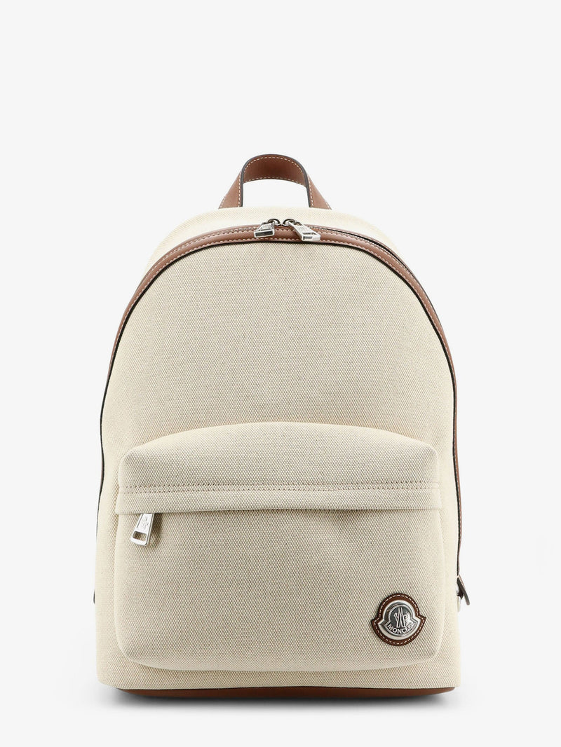 Moncler Moncler Carlo Canvas Backpack Beige - World Class Fashion
