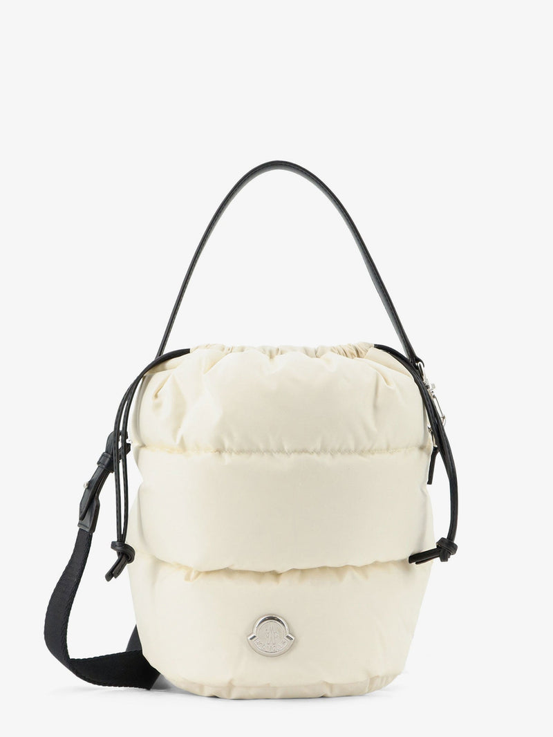 Moncler Moncler Caradoc Water-Repellent Bucket Bag White - World Class Fashion