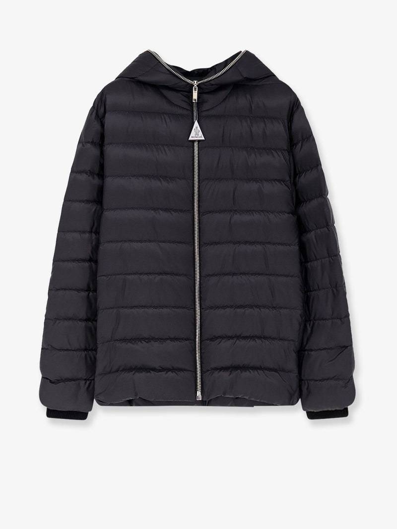 Moncler + Rick Owens Moncler + Rick Owens Zip Lock Hooded Down Jacket Black - World Class Fashion