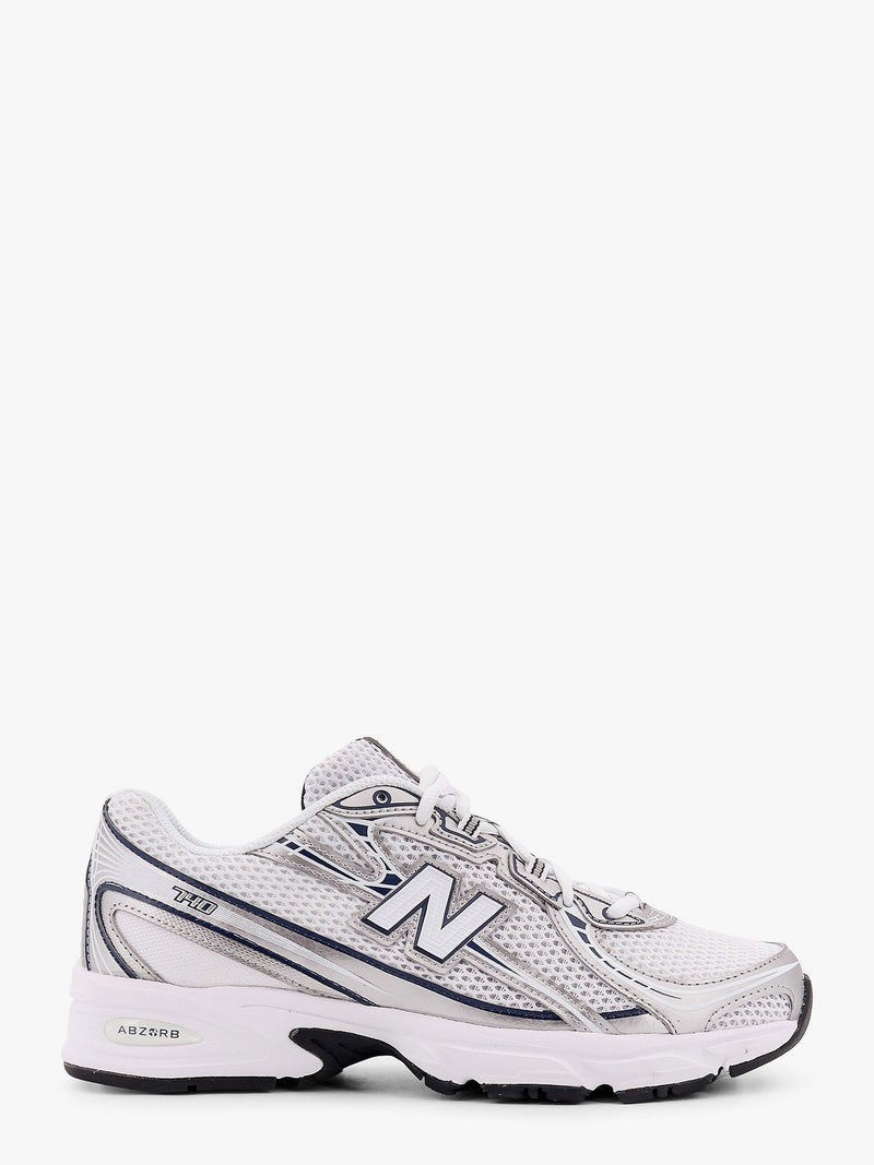 New Balance Zapatillas de malla New Balance 740 blancas, plateadas y azul marino - World Class Fashion
