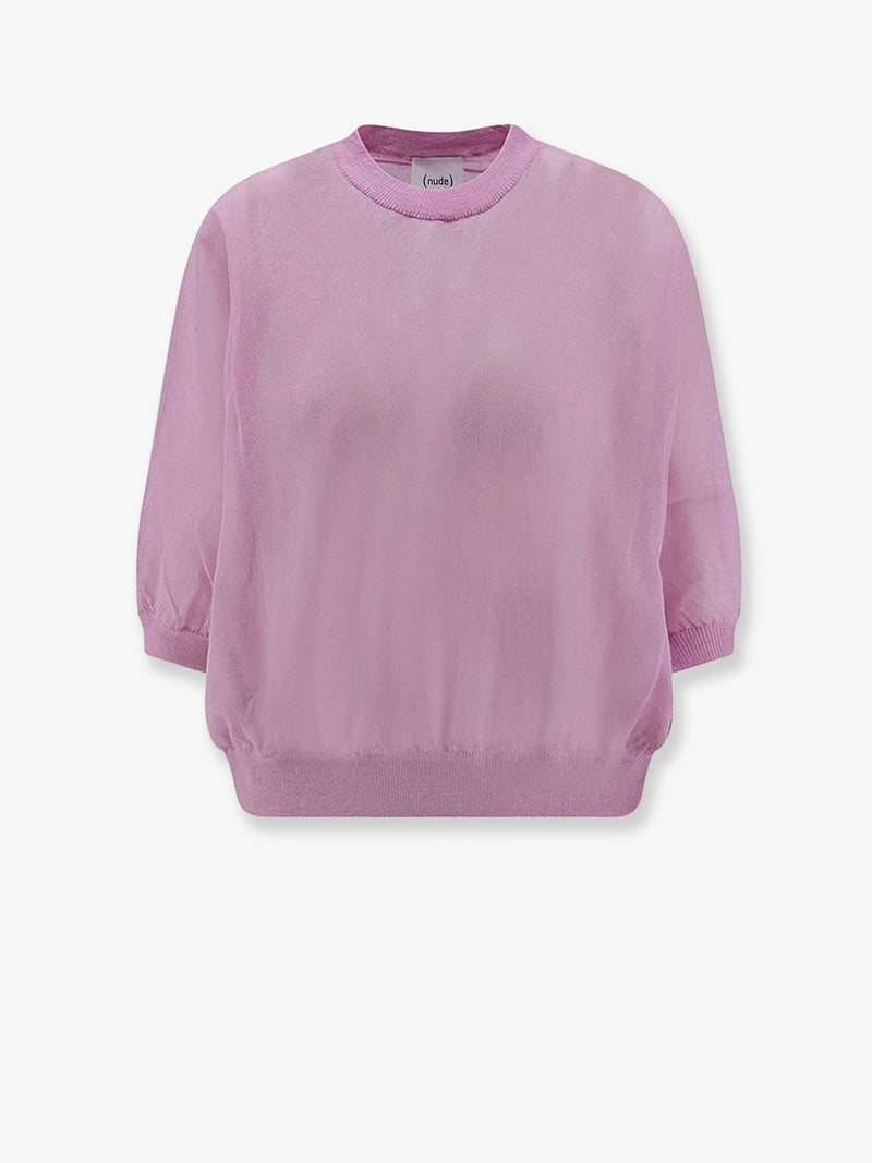 Nude Nude Cotton Blend T-Shirt Pink - World Class Fashion