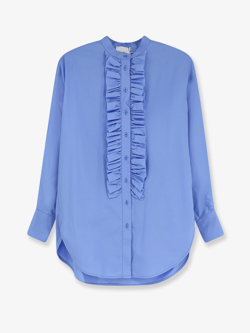 Nude Nude Oversize Cotton Shirt Blue Women - World Class Fashion