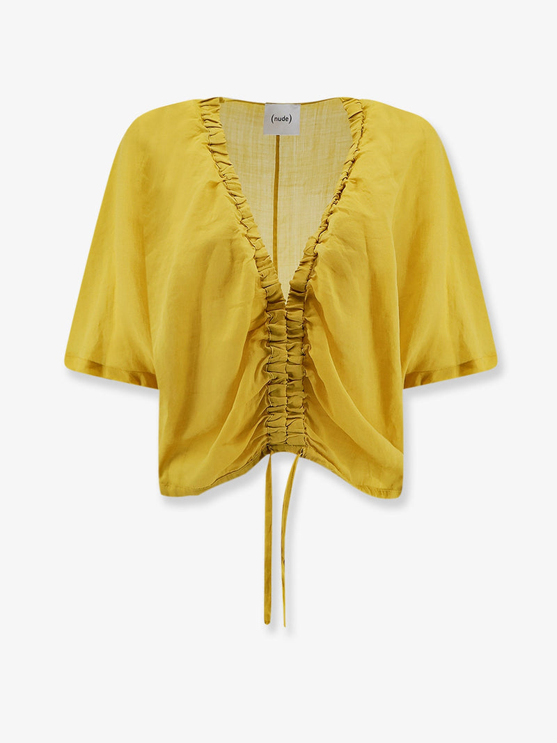 Nude Nude Linen Blend Shirt Yellow Women - World Class Fashion