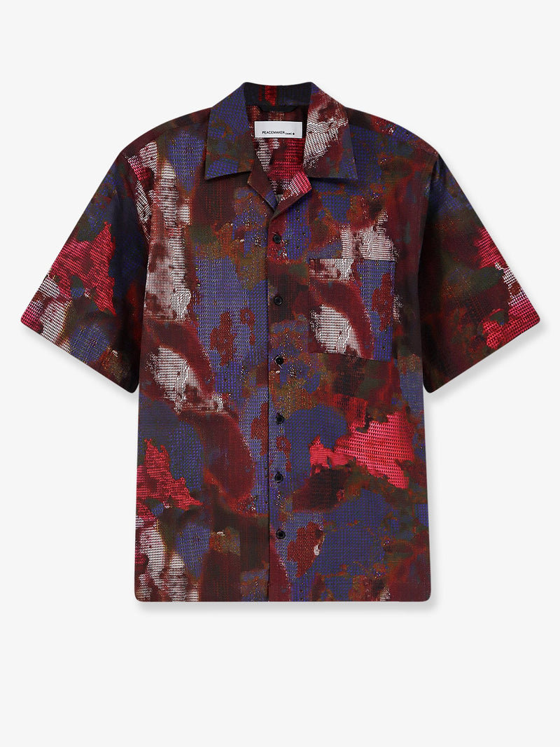 Oamc Peacemaker Oamc Peacemaker Boxy Cotton Shirt Multicolor - World Class Fashion