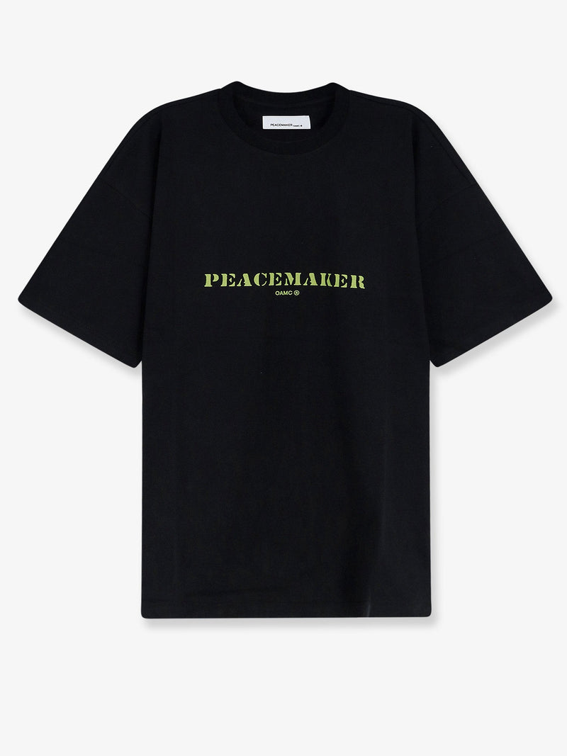 Oamc Peacemaker Oamc Peacemaker Camiseta de Algodón Negra - World Class Fashion