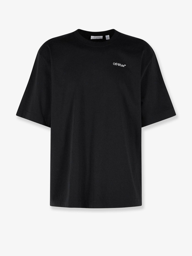 Off-White Off-White Cotton T-Shirt Black Men with Frontal Logo - World Class Fashion