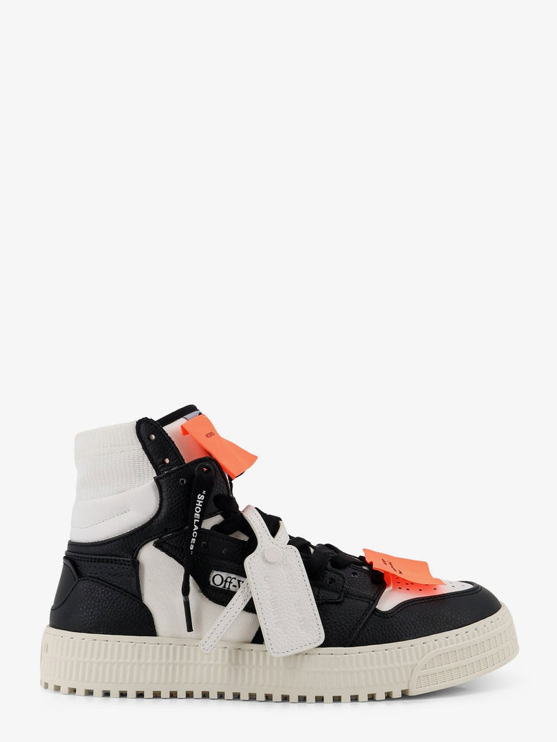Off-White Off-White 3.0 Court High Top Leather Sneakers Black - World Class Fashion